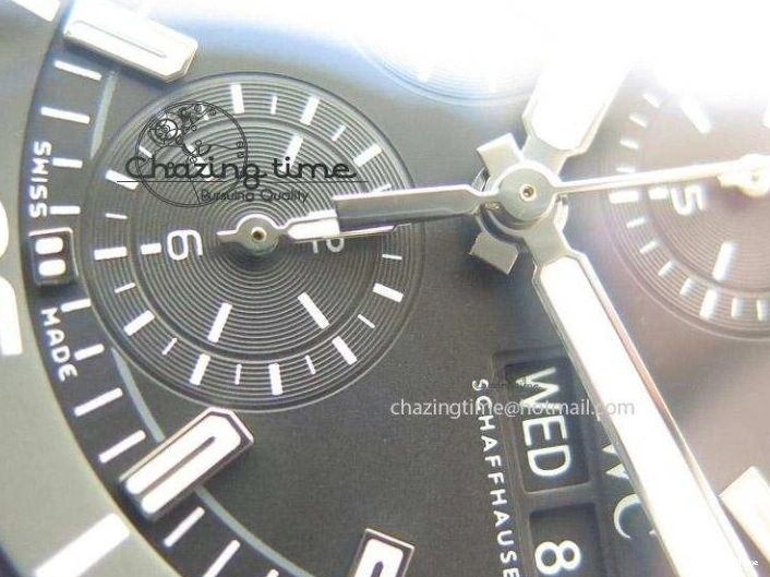 MIROTIME 0504 Classic Aquatimer Chrono IW376803 V6F 1:1 Best Edition Black Dial On SS Bracelet A 7361